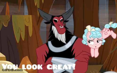 Cartoon Character You Look Great GIF