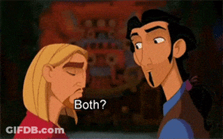 Cartoon Characters Asking Both GIF