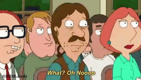 Cartoon Characters Asking What Oh No GIF