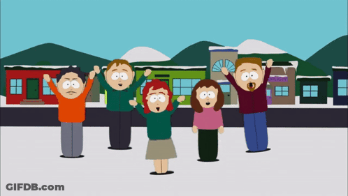 Cartoon Characters At Altitude Building GIF