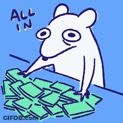 Cartoon Characters At Free Money Stand GIF
