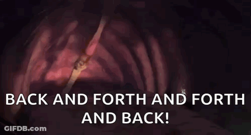 Cartoon Characters Back And Forth GIF
