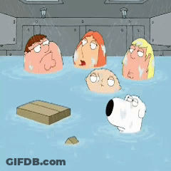Cartoon Characters Bathing In Tub GIF