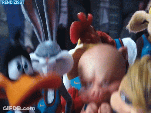 Cartoon Characters Bugs Bunny And Porky Pig GIF