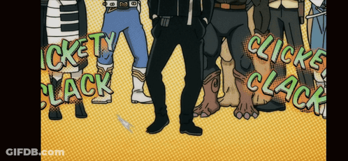 Cartoon Characters Clicke Clack GIF