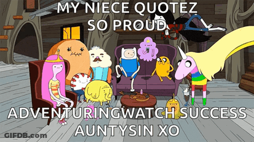 Cartoon Characters Couch My Niece Quotez So Proud GIF