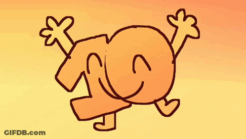 Cartoon Characters Dancing In Line GIF