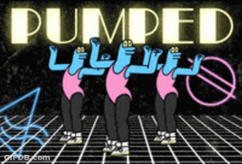 Cartoon Characters Dancing Pumped GIF