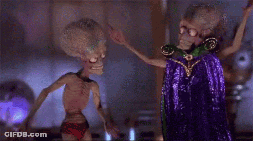 Cartoon Characters Dancing Together GIF