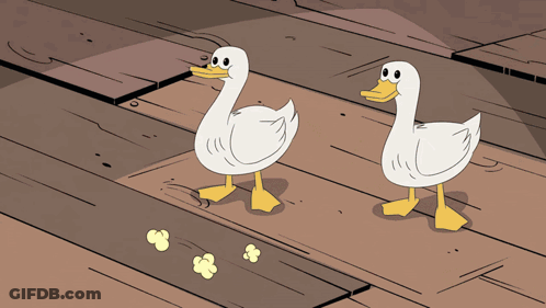 Cartoon Characters Eating Popcorn In Front Of Penny Lane Sign GIF