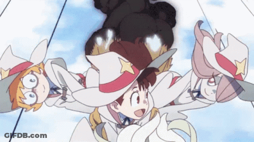 Cartoon Characters Flying In Air GIF