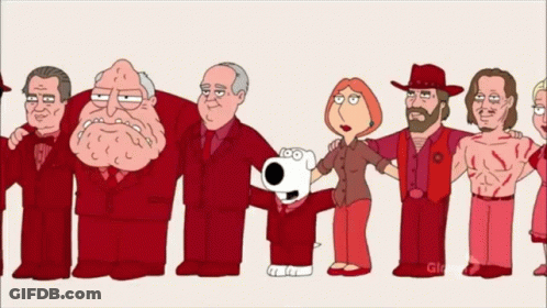 Cartoon Characters Holding Small Dog GIF