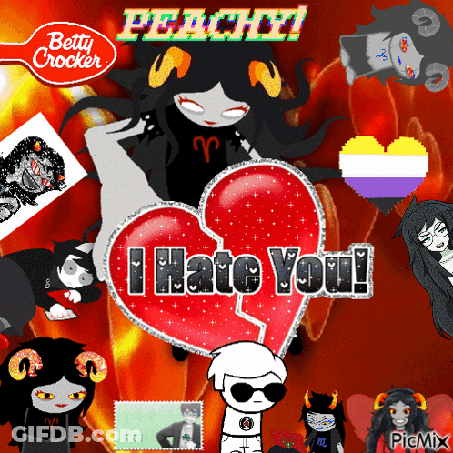 Cartoon Characters I Hate You GIF