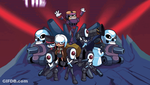 Cartoon Characters In Bad Guy's Show GIF