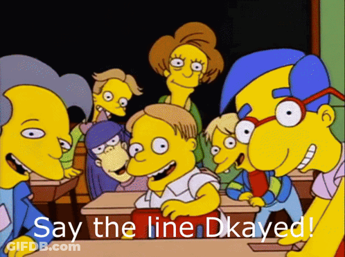 Cartoon Characters In Classroom Saying Say The Line Dkayed GIF