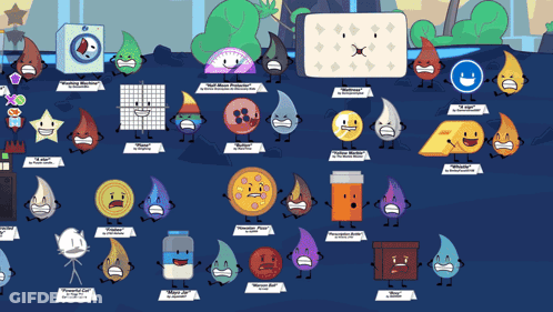 Cartoon Characters Including Star Sign GIF