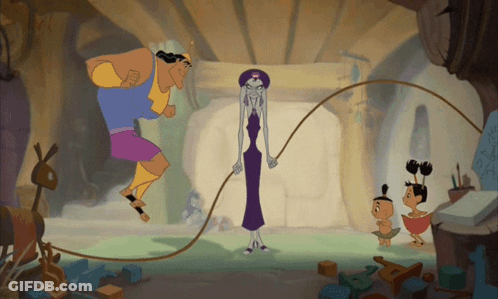 Cartoon Characters Jumping Rope GIF