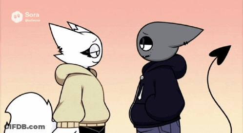 Cartoon Characters Kissing One Wearing Mask GIF