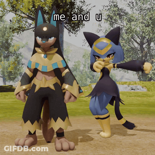 Cartoon Characters Me And U GIF