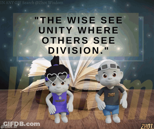 Cartoon Characters Next To Open Book GIF