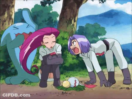 Cartoon Characters Next To Pokémon GIF