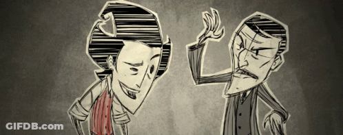 Cartoon Characters One Making Funny Face GIF