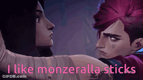 Cartoon Characters Say I Like Monzeralla Sticks GIF