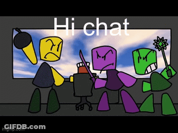 Cartoon Characters Saying Hi Chat GIF