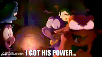 Cartoon Characters Saying I Got His Power GIF