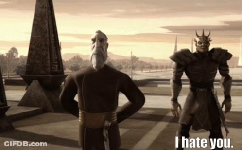 Cartoon Characters Saying I Hate You GIF