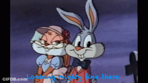 Cartoon Characters Saying Looking Mighty Fine There GIF