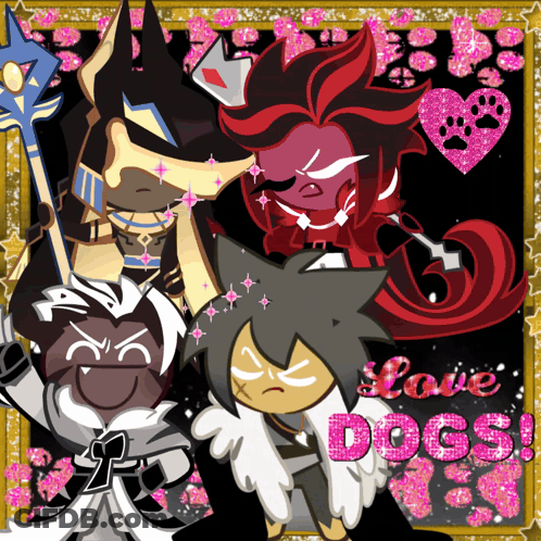 Cartoon Characters Saying Love Dogs GIF