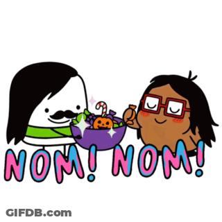 Cartoon Characters Saying Nom Nom GIF