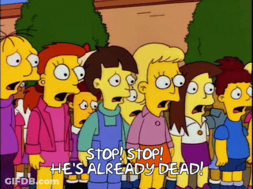 Cartoon Characters Saying Stop GIF