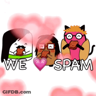 Cartoon Characters Saying We Spam GIF