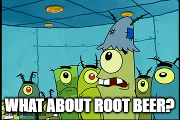 Cartoon Characters Saying What About Root Beer GIF