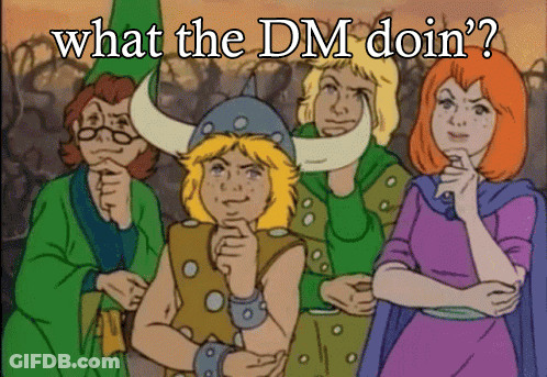 Cartoon Characters Saying What The Dm Doin GIF