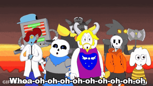 Cartoon Characters Saying Whoa-Oh-Oh-Oh-Oh GIF