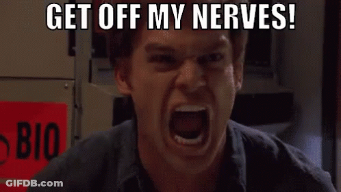 Cartoon Characters Saying Woah Touched A Nerve There GIF