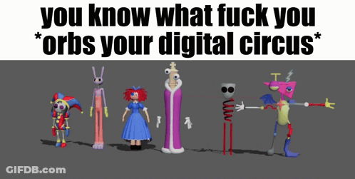 Cartoon Characters Saying You Know What Fuck You Orbs GIF