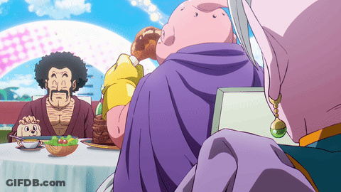 Cartoon Characters Sitting At Table Eating GIF