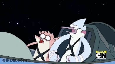 Cartoon Characters Sitting In Car GIF