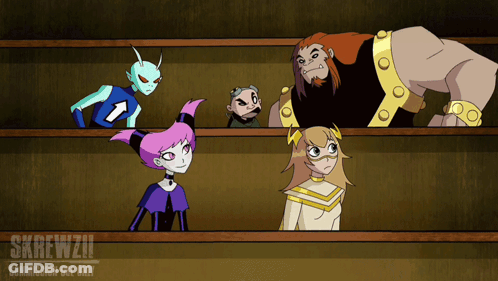 Cartoon Characters Skrfwii Commission Use Only GIF