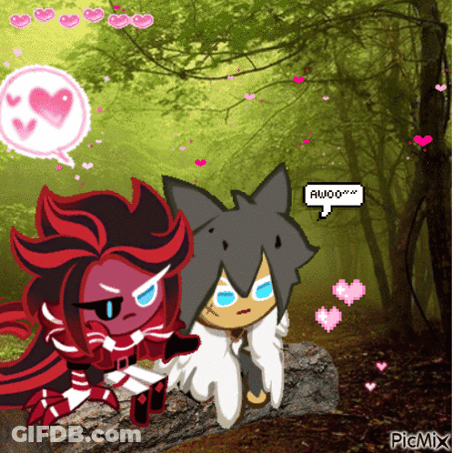 Cartoon Characters Speech Bubble Saying Awjoo GIF