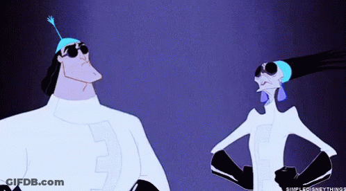 Cartoon Characters Standing Crossed Arms GIF