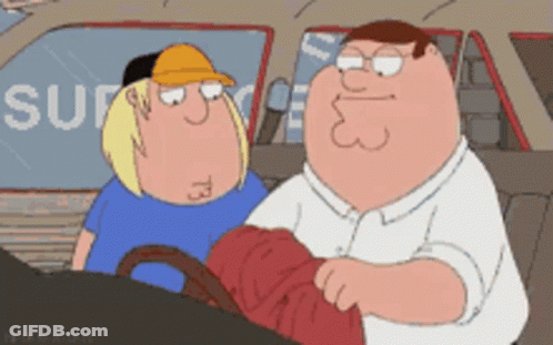 Cartoon Characters Standing In Front Of Supreme Sign GIF
