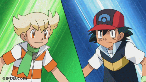 Cartoon Characters Standing Next To Each Other GIF