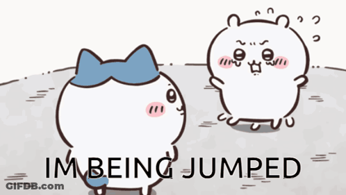 Cartoon Characters Standing Next To Each Other GIF