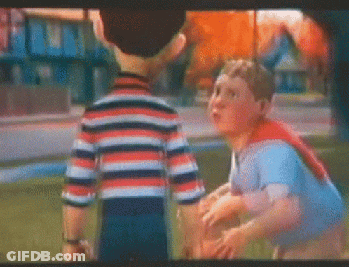 Cartoon Characters Standing On Grass GIF