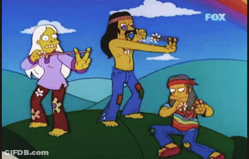 Cartoon Characters Standing On Hill With Fox Logo GIF